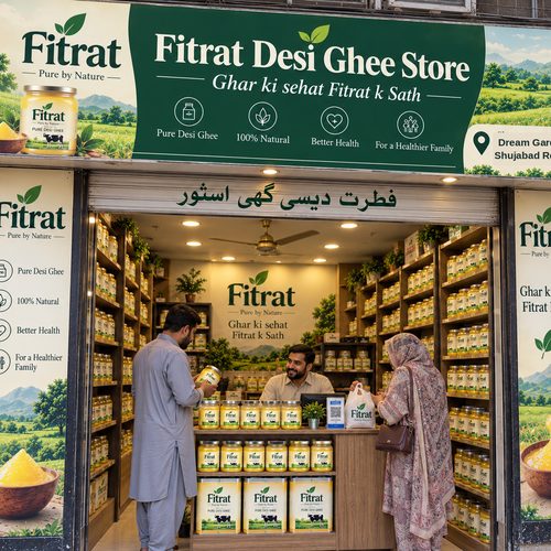 FITRAT Desi Ghee Store shop front